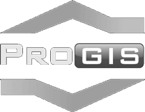 Логотип ПроГИС черно-белый